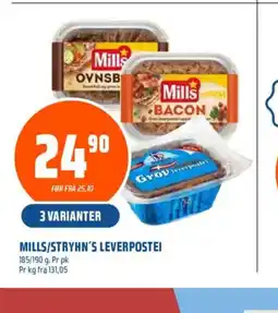 Coop Obs MILLS/STRYHN'S LEVERPOSTEI tilbud