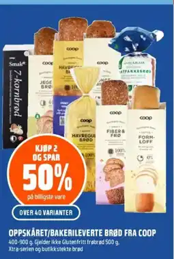Coop Obs OPPSKÅRET/BAKERILEVERTE BRØD FRA COOP tilbud