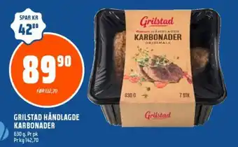 Coop Obs GRILSTAD HÅNDLAGDE KARBONADER tilbud
