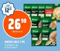 Coop Obs KNORR SAUS 3 PK tilbud