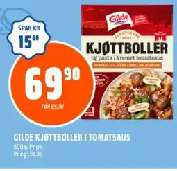 Coop Obs GILDE KJØTTBOLLER I TOMATSAUS tilbud