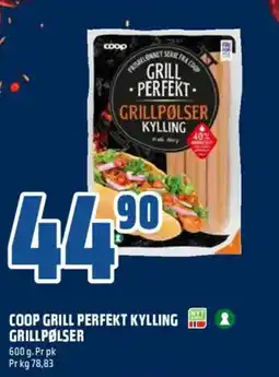 Coop Obs COOP GRILL PERFEKT KYLLING GRILLPØLSER tilbud
