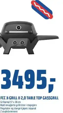 Coop Obs FCC X-GRILL II 2,0 TABLE TOP GASSGRILL tilbud
