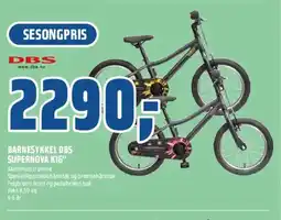 Coop Obs BARNESYKKEL DBS SUPERNOVA K16" tilbud