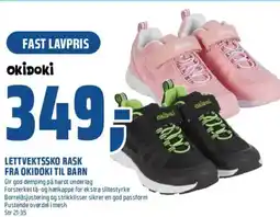 Coop Obs LETTVEKTSSKO RASK FRA OKIDOKI TIL BARN tilbud
