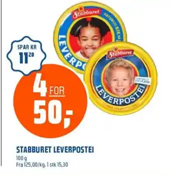 Coop Obs STABBURET LEVERPOSTEI tilbud