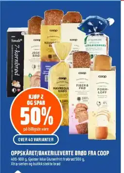 Coop Obs OPPSKÅRET/BAKERILEVERTE BRØD FRA COOP tilbud