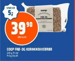 Coop Obs COOP FRØ- OG KORNKNEKKEBRØD tilbud