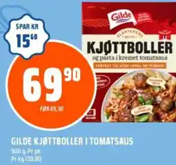 Coop Obs GILDE KJØTTBOLLER I TOMATSAUS tilbud