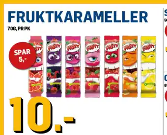 Price Lagerbutikk FRUKTKARAMELLER tilbud