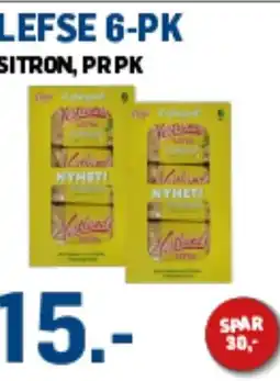 Price Lagerbutikk LEFSE 6-PK SITRON, PRPK tilbud