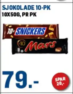Price Lagerbutikk SJOKOLADE 10-PK tilbud