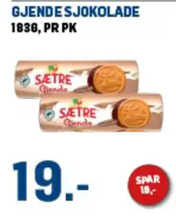 Price Lagerbutikk GJENDE SJOKOLADE tilbud