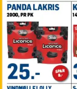 Price Lagerbutikk PANDA LAKRIS tilbud