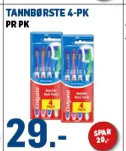 Price Lagerbutikk TANNBØRSTE 4-PK tilbud