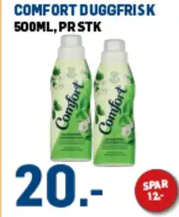 Price Lagerbutikk COMFORT DUGGFRISK tilbud