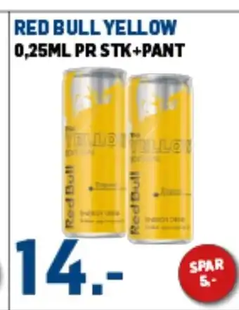 Price Lagerbutikk RED BULL GREEN RED BULL YELLOW tilbud