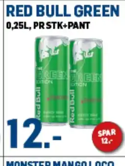 Price Lagerbutikk RED BULL BLUE 0,25L PR STK+PANT tilbud