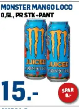 Price Lagerbutikk MONSTER MANGO LOCO BURN 6-PK tilbud