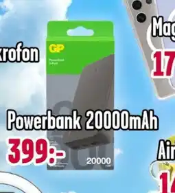 Teknikmagasinet Powerbank 20000mAh tilbud