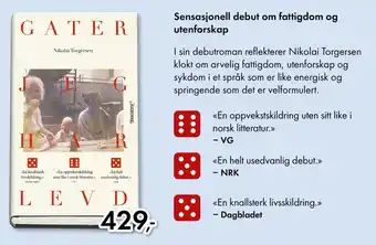 Norli Sensasjonell debut om fattigdom og utenforskap tilbud