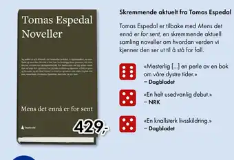 Norli Skremmende aktuelt fra Tomas Espedal tilbud