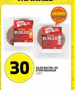 Bunnpris GILDE BACON- OG STORFEBURGER tilbud
