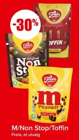 Spar M/non stop/toffin tilbud