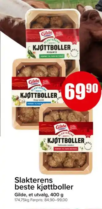 Spar GILDE Slakterens beste kjøttboller tilbud