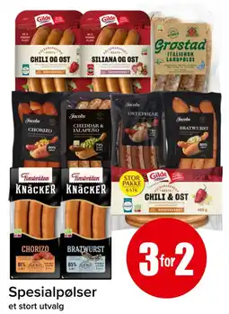 Spar Spesialpølser tilbud