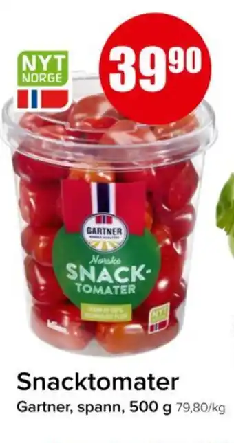 Spar GARTNER Snacktomater tilbud