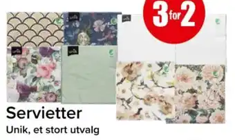 Spar UNIK Servietter tilbud