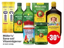 Spar Möller's/ sana-sol/ vitaminbjørner tilbud