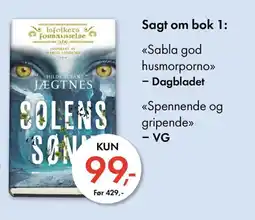 Norli Sagt om bok 1: tilbud