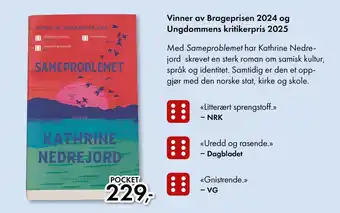 Norli Vinner av brageprisen 2024 og ungdommens kritikerpris 2025 tilbud