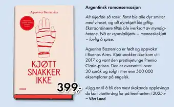 Norli Argentinsk romansensasjon tilbud