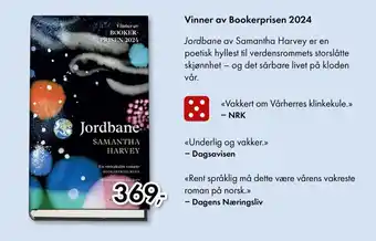Norli Vinner av bookerprisen 2024 tilbud