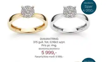 Bjørklund Diamantring tilbud