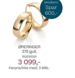 Bjørklund Øreringer tilbud