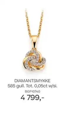 Bjørklund Diamantsmykke tilbud