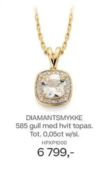 Bjørklund Diamantsmykke tilbud