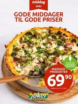 Joker MIDDAGS PRODUKTER tilbud