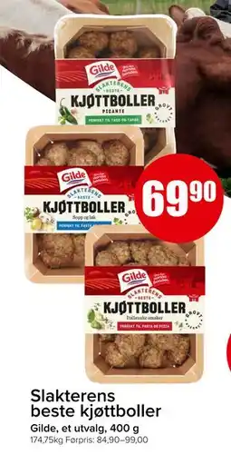 Spar Slakterens beste kjøttboller tilbud