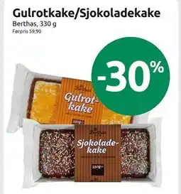 Joker Gulrotkake/Sjokoladekake tilbud