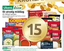 Joker Et utvalg middag tilbud