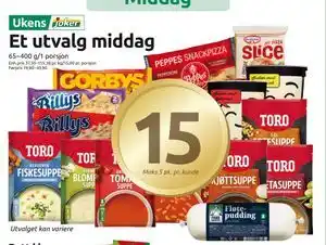 Joker Et utvalg middag tilbud