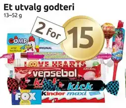 Joker Et utvalg godteri tilbud