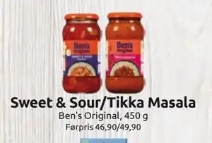 Joker Sweet & Sour/Tikka Masala tilbud