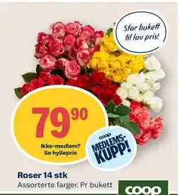 Coop Mega Roser 14 stk tilbud