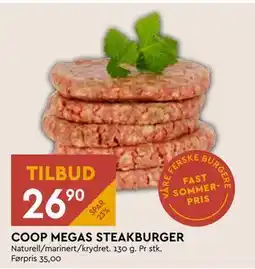 Coop Mega COOP MEGAS STEAKBURGER tilbud